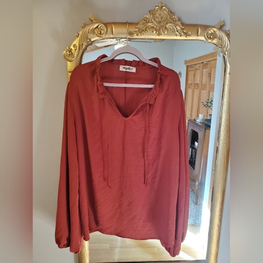 Haptics Ruffle Blouse - Picture 1 of 7